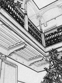 Galerie d'étage traditionnelle